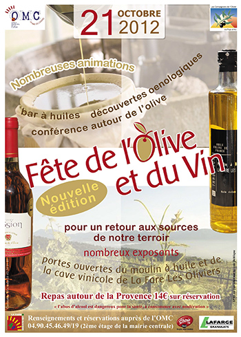 F�te de l'Olive et du Vin Nouvelle �dition 21/10/2012