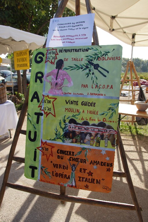 Fête de l'olive et du vin du 19 Octobre 2014 à la Fare Les Oliviers