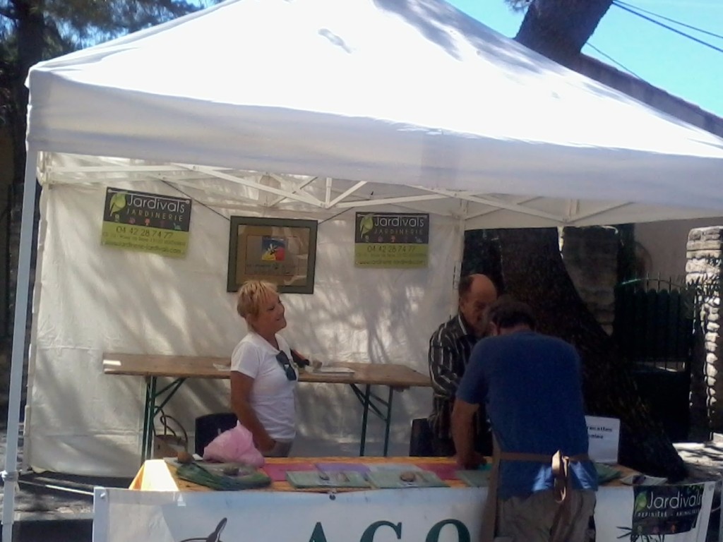 Stand à Lançon de Provence le 20 Juin 2015 pour la fête du terroir