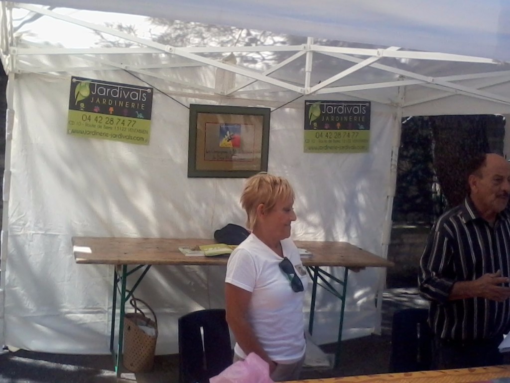 Stand à Lançon de Provence le 20 Juin 2015 pour la fête du terroir